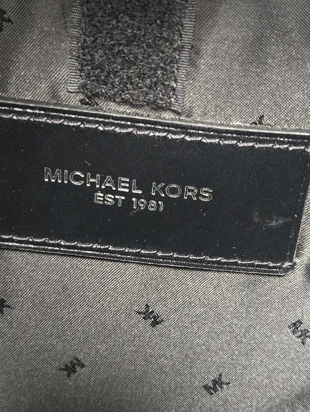 Michael Kors Royal Blue Nylon Gabardine Messenger Bag with Black Trim